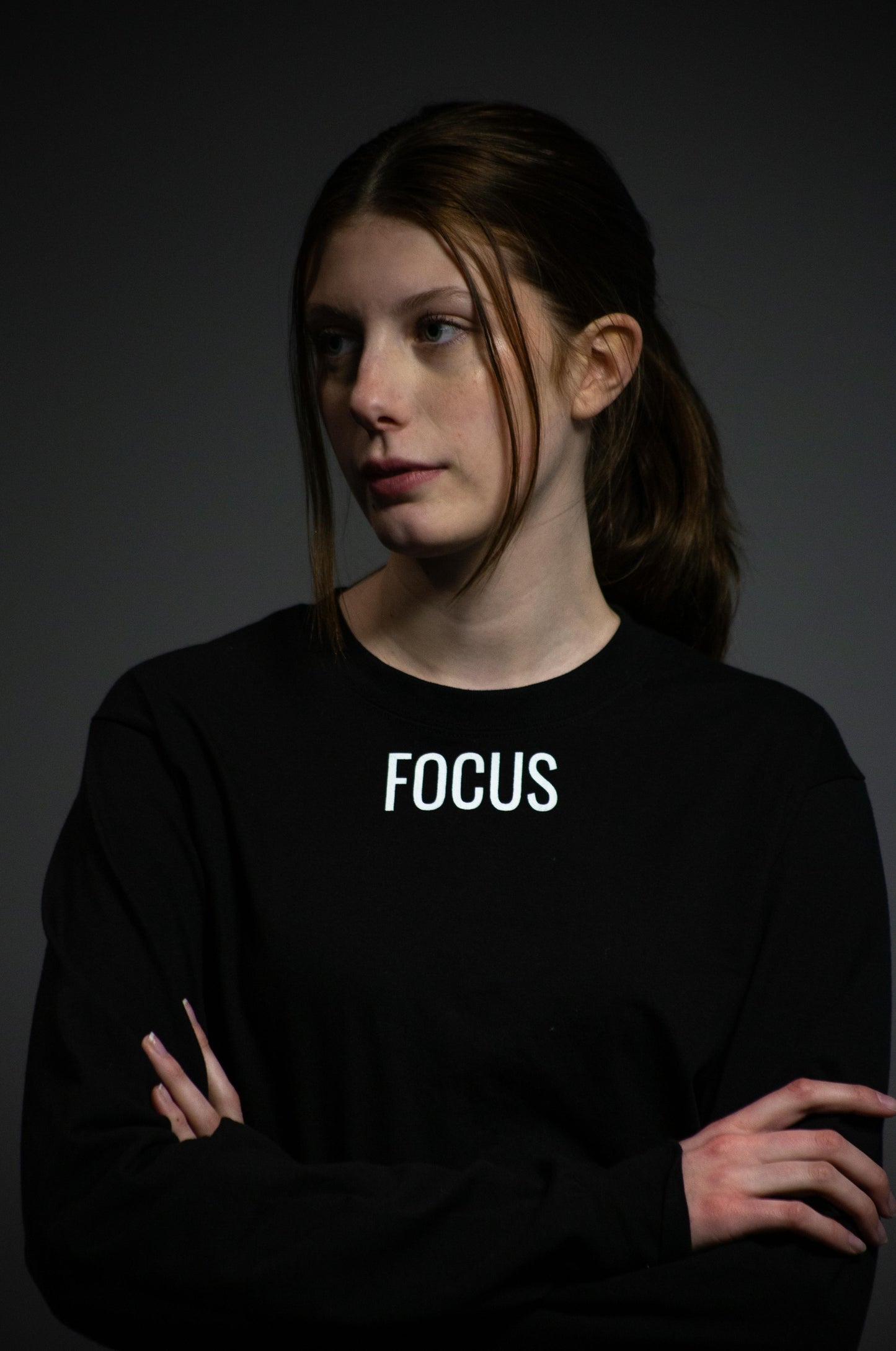 Focus Champion Long Sleeve Shirt Black Sign