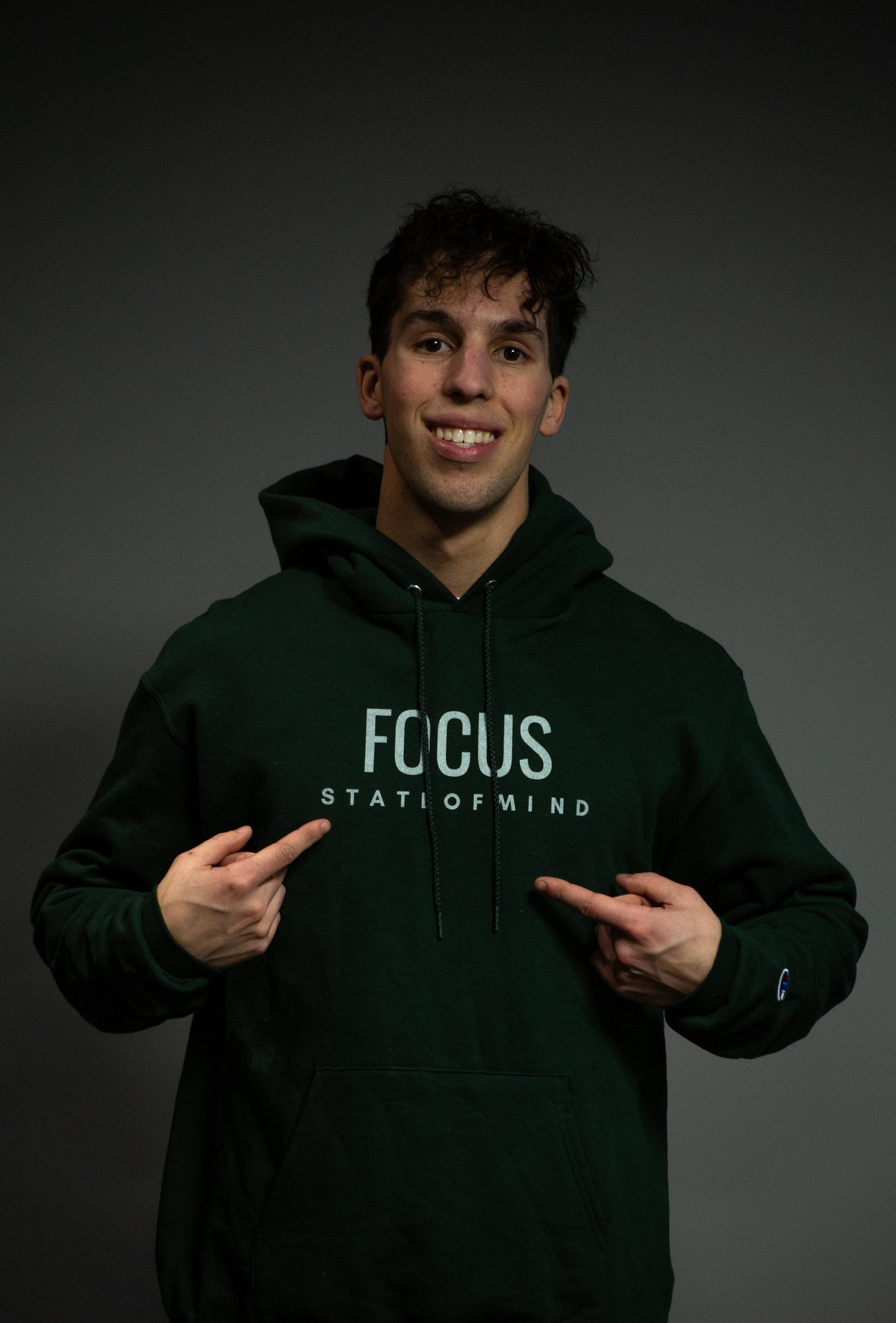 Focus Unisex Champion Hoodie White Sign